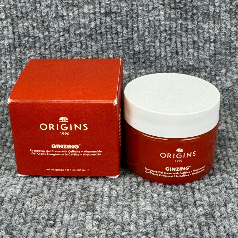 Origins GinZing Energizing Gel Cream Caffeine Niacinamide 1oz 30ml New in Box